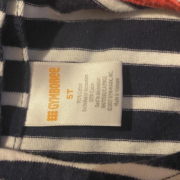 Striped Navy Dress with Strawberry Pockets - Picture 2 of 3